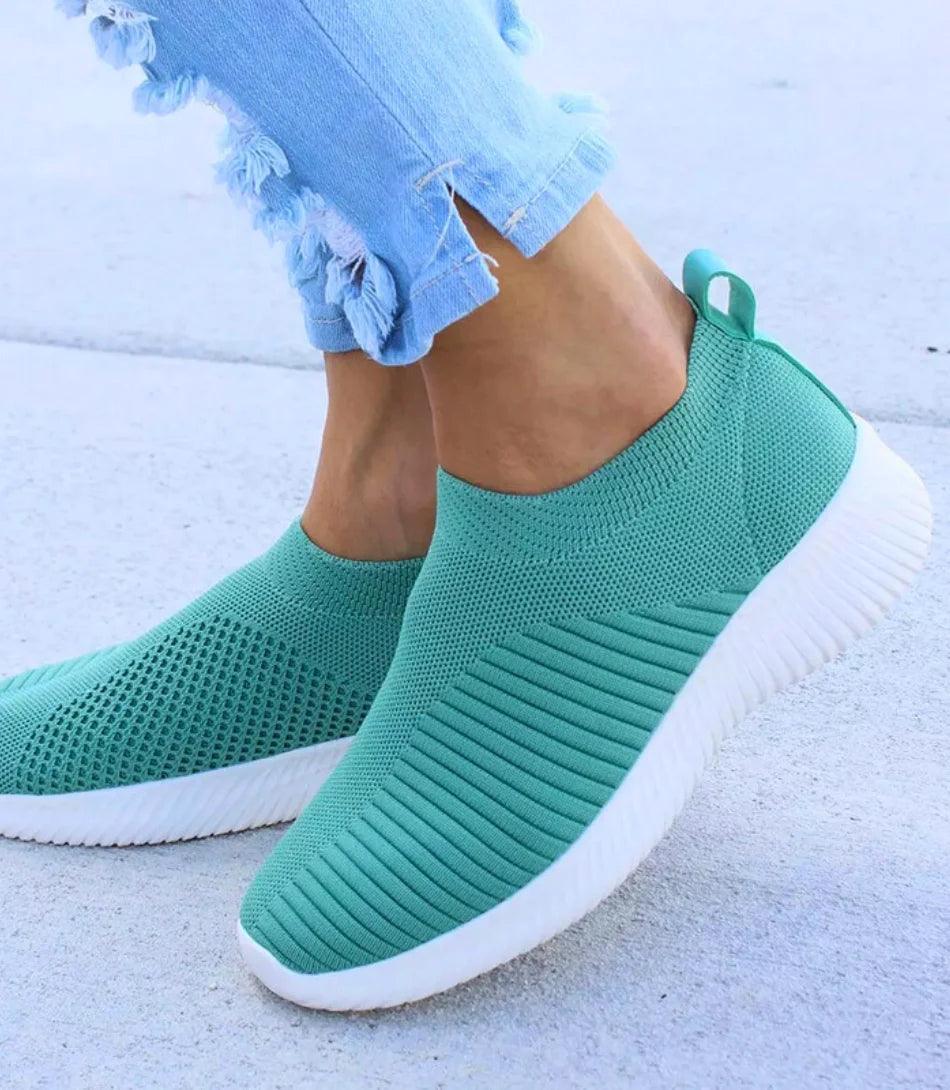 Tênis Slip-On Knit Conforto Leve Feminino | Vulcan