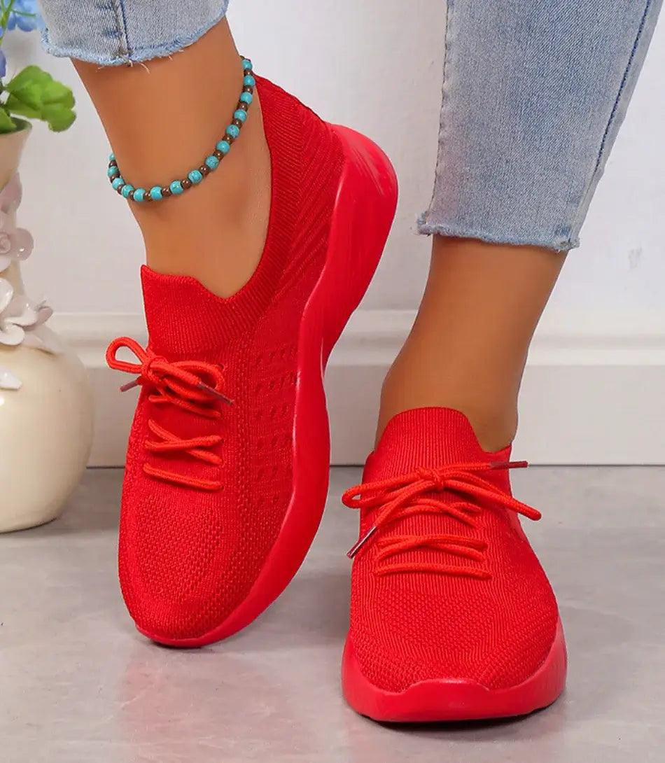 Tênis Feminino Casual Confortável Knit | Mila