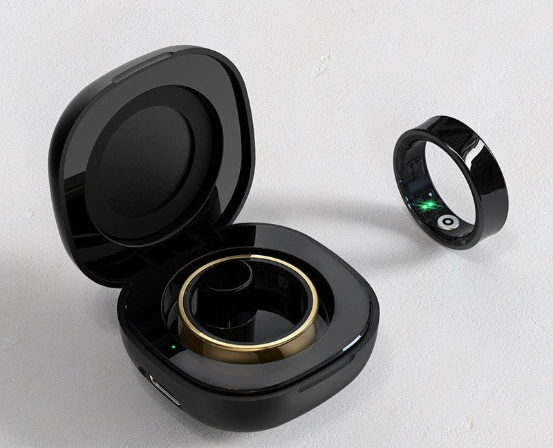 Anel Health Monitor – Acompanhe Sua Saúde 24h: Calorias, Sono, Batimentos, SpO₂ e Pressão Arterial com Estilo e Discrição