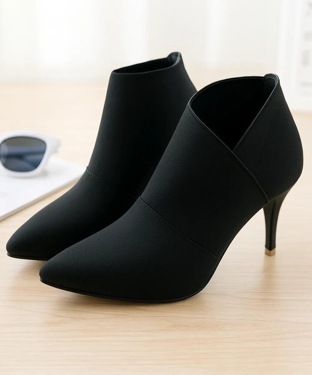 Bota Feminina Cano Curto com Salto Fino Elegante