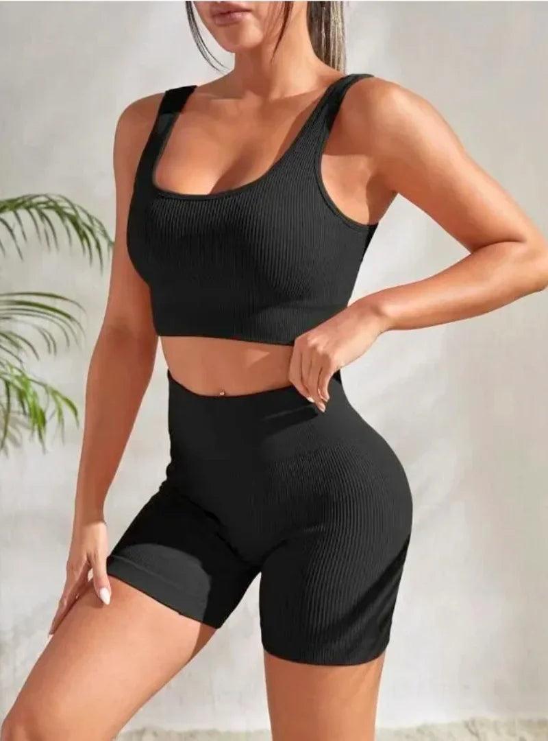 Conjunto de Roupa Fitness Feminino