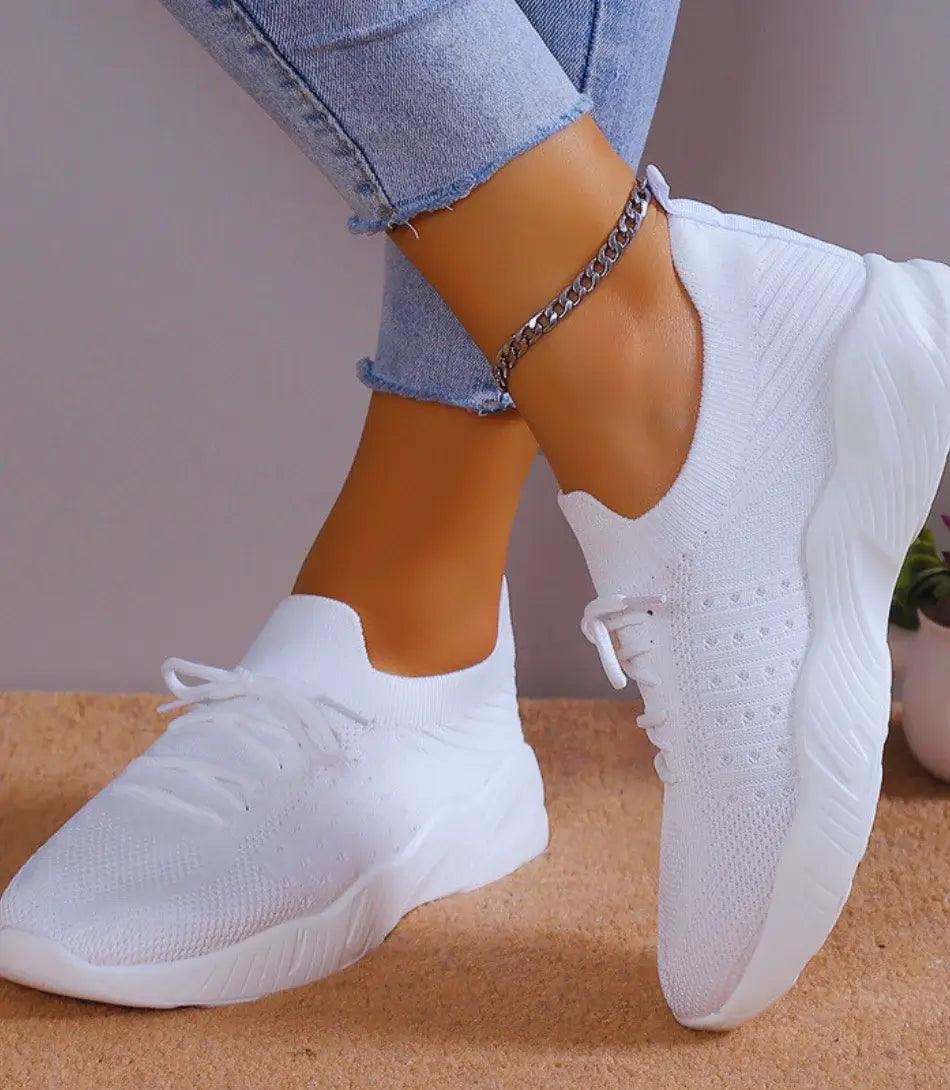 Tênis Feminino Casual Confortável Knit | Mila
