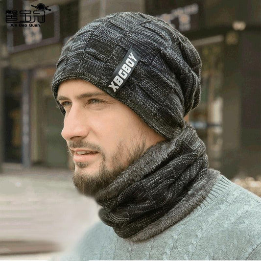 Gorro Masculino de Lã e Cachecol | Brods
